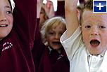 Children participating in Rolls-Royce Science prize